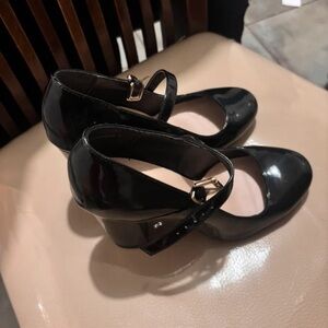 New Look Black Patent Mary Jane Heels